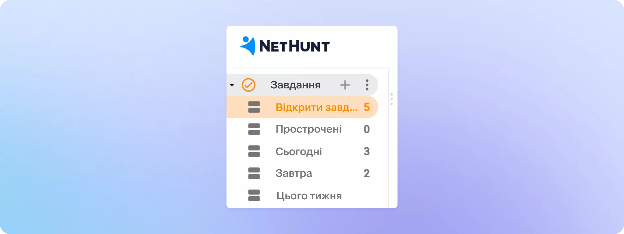 кілька збережених переглядів на бічній панелі з увімкненими лічильниками