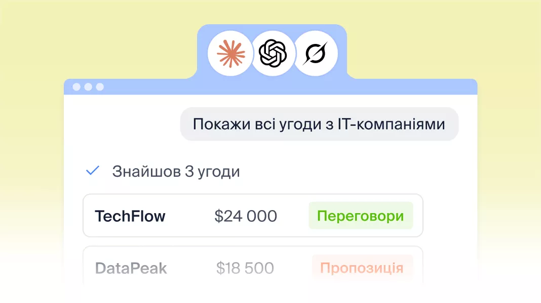 CRM, що працює з AI-інструментами