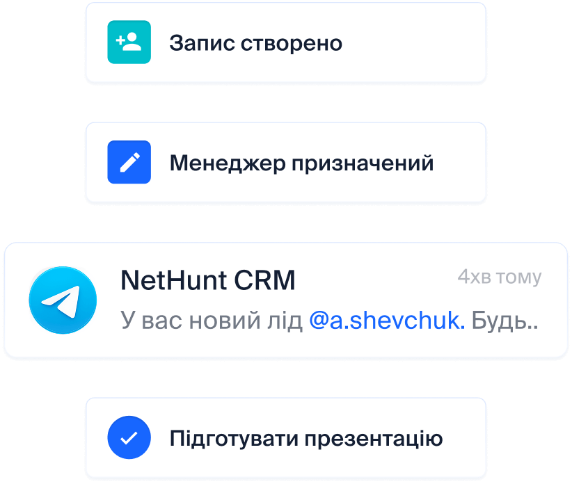 Запускайте автоматизації